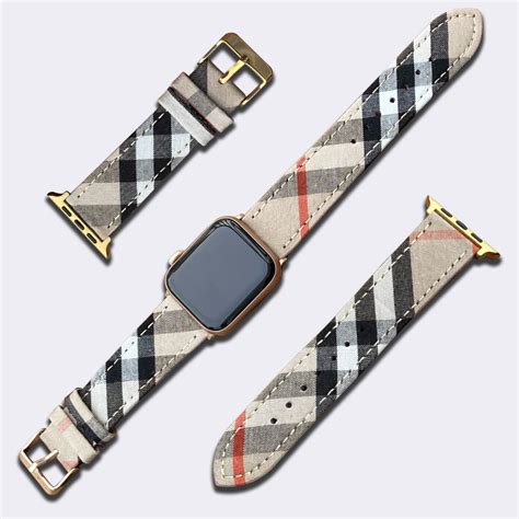 burberry rubber watch bands|authentic Burberry apple watch band.